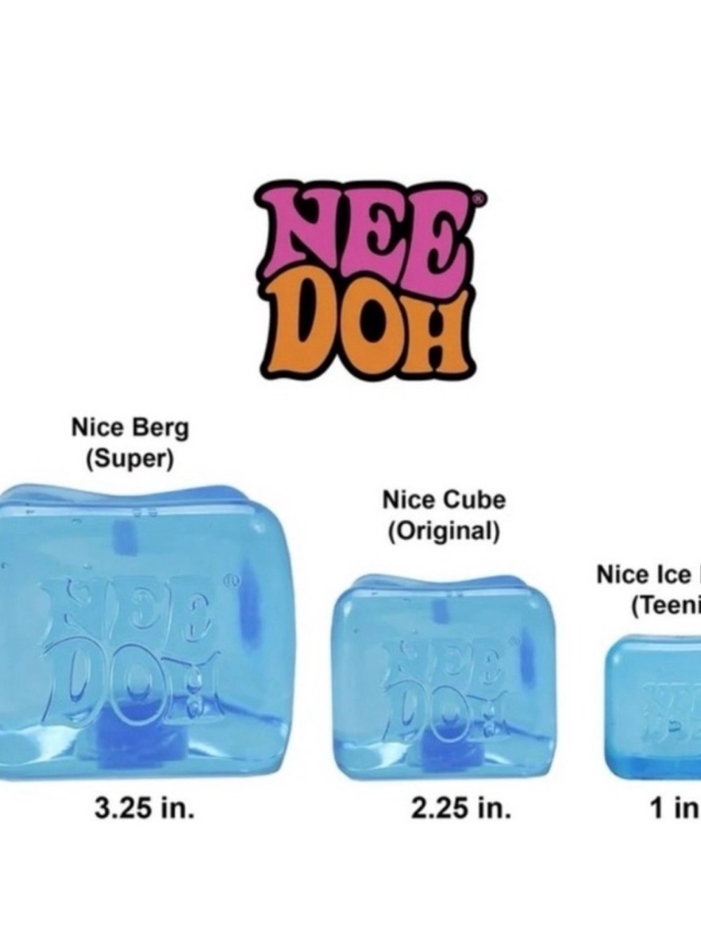 NeeDoh Nice Cube Super Solid Squish - Pink - Picture 2 of 2